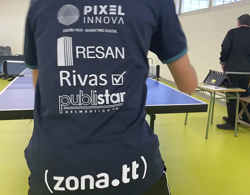 Equipación de tenis de mesa