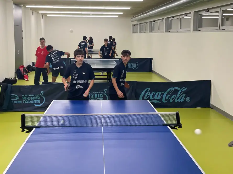 Sala de tenis de mesa detalle